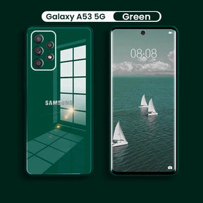 Galaxy A53 5G Luxurious Glass Case With Camera Protection Back Cover