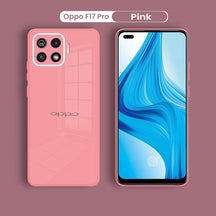 Oppo F17 PRO Luxurious Glass Case With Camera Protection Back Cover