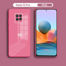 Redmi Note 9 Pro Luxurious Glass Case With Camera Protection Back Cover