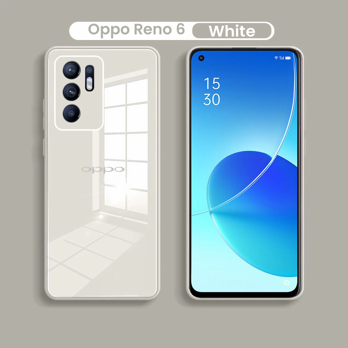 Oppo Reno 6 5G Ultra-Shine Luxurious Glass Case With Camera Protection