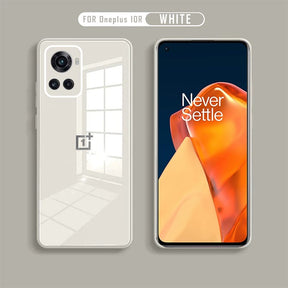 Ultra-Shine Luxurious Glass Case With Camera Protection Back Case For OnePlus 10-Series