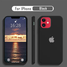 iPhone Series Liquid Silicone Velvet-Touch Silk Finish Protective Back Case