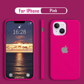 iPhone Series Liquid Silicone Velvet-Touch Silk Finish Protective Back Case
