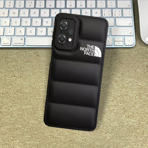 The North Face Puffer Edition Black Bumper Back Case For Nord CE 2 Lite 5g