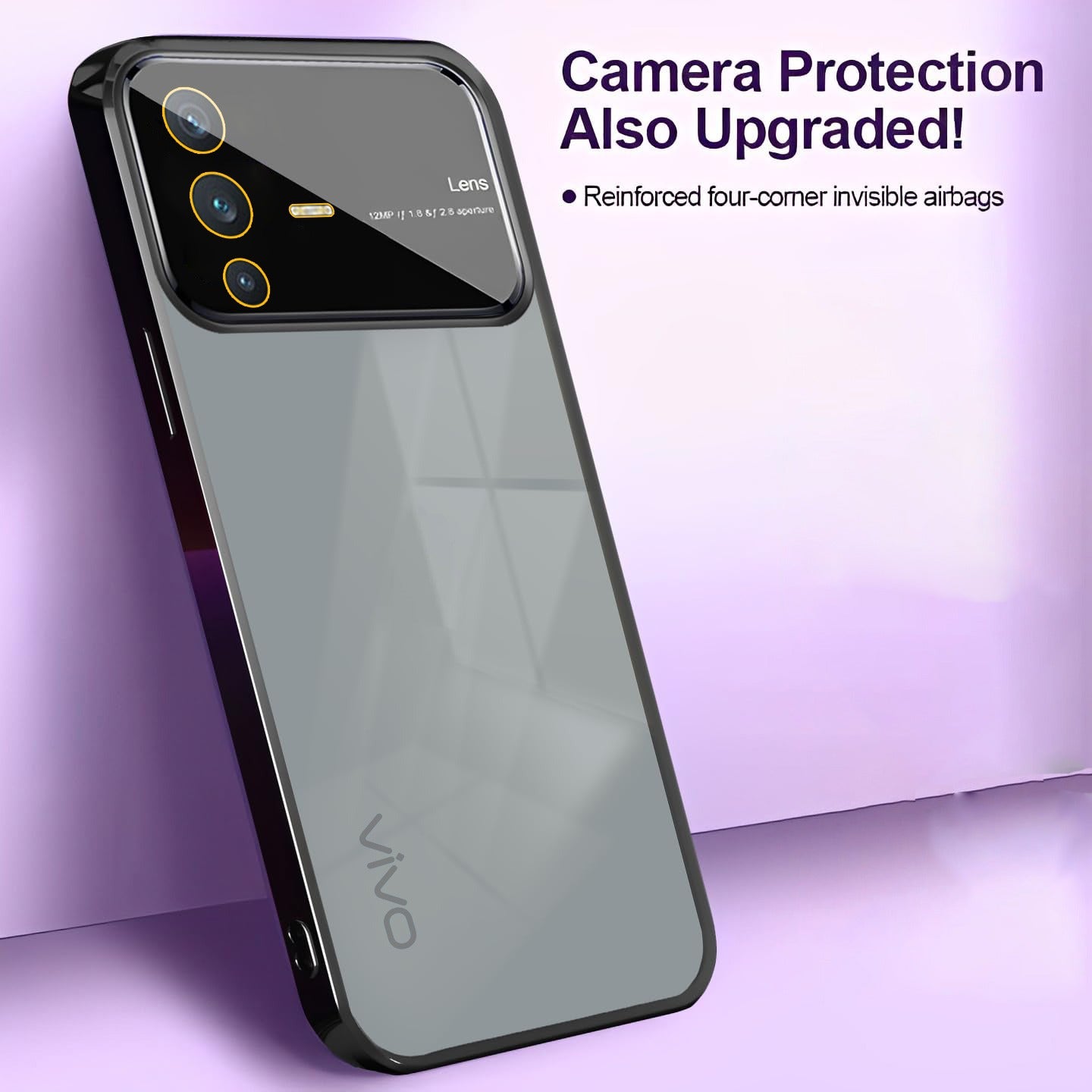 ViVo V23 5G 5G ULTRA THIN CAMERA & LENS GUARD PROTECTION SOFT CLEAR BACK CASE