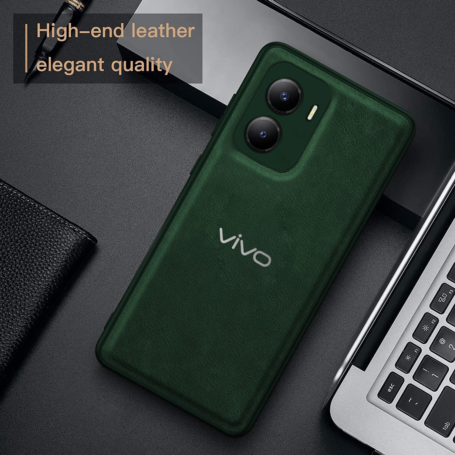 Vivo Y56 5G VINTAGE PU LEATHER PROTECTIVE BACK CASE