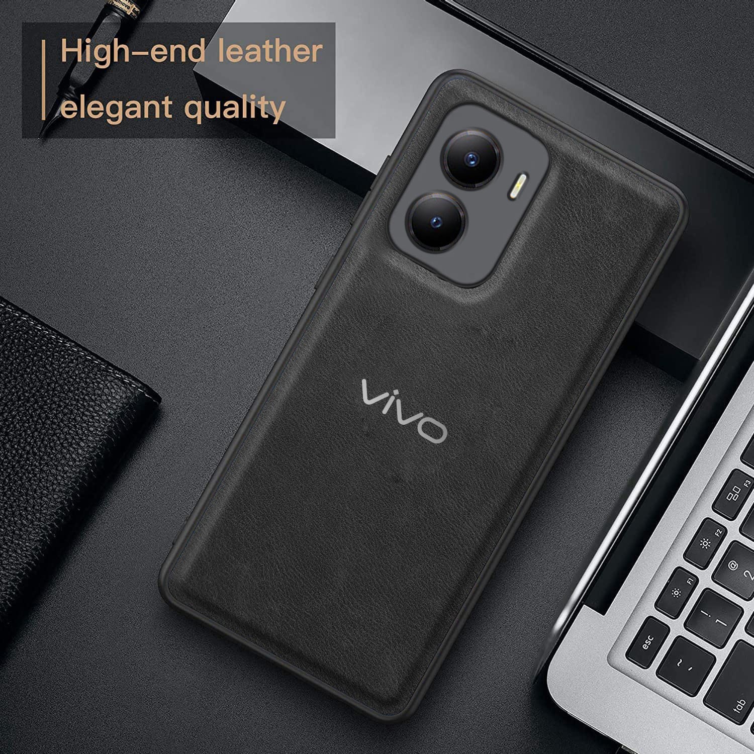 Vivo Y56 5G VINTAGE PU LEATHER PROTECTIVE BACK CASE