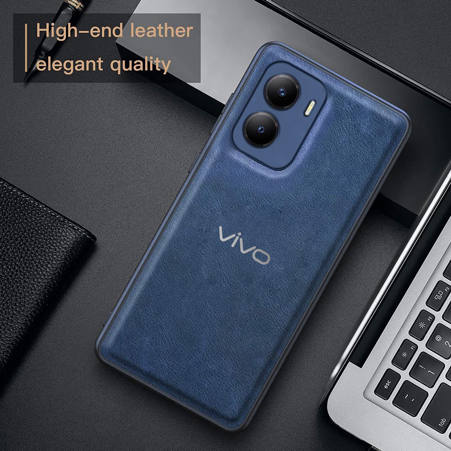 Vivo Y56 5G VINTAGE PU LEATHER PROTECTIVE BACK CASE