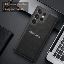Galaxy S22 ULTRA 5G VINTAGE PU LEATHER PROTECTIVE BACK CASE
