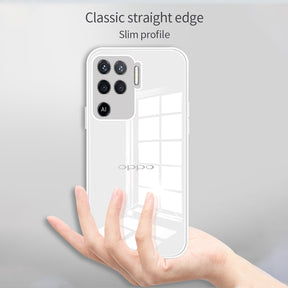 Oppo F19 Pro Ultra-Shine Luxurious Glass Back Case With Camera Protection