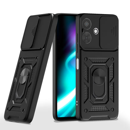 Oppo F33 PRO 5G Armor Military-grade Case With Sliding Camera Cover & 360 Kickstand
