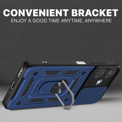 Oppo F33 PRO 5G Armor Military-grade Case With Sliding Camera Cover & 360 Kickstand