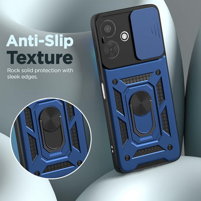 Oppo F33 PRO 5G Armor Military-grade Case With Sliding Camera Cover & 360 Kickstand
