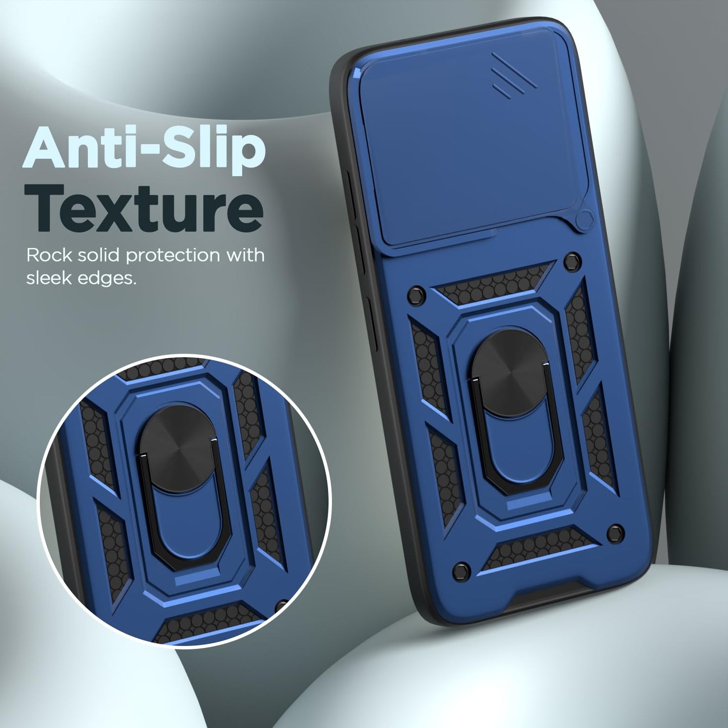 VIVO V60 5G Armor Military-grade Case With Sliding Camera Cover & 360 Kickstand