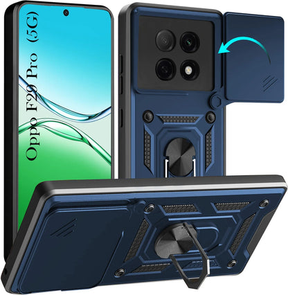 Oppo F29 PRO 5G Armor Military-grade Case With Sliding Camera Cover & 360 Kickstand