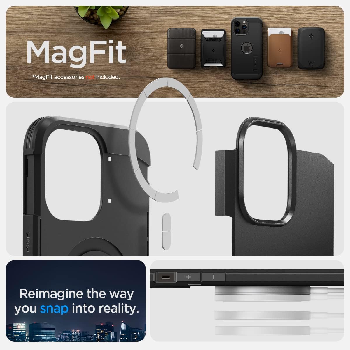 Spigen Tough Armor (MagFit) Compatible with MagSafe Designed for iPhone 14 Series