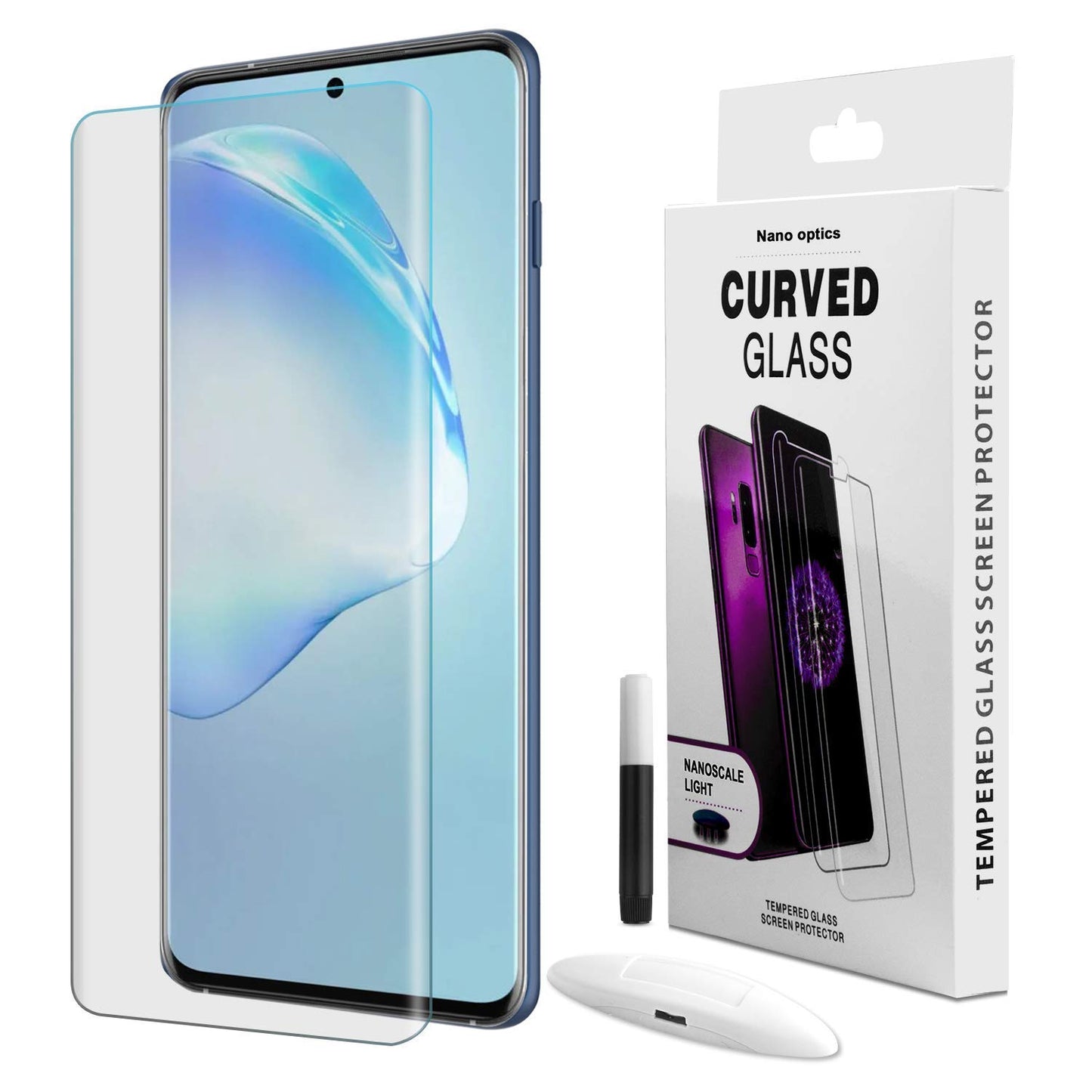(Pack of 2) UV Full GlueTempered Glass -of your choose phone case model