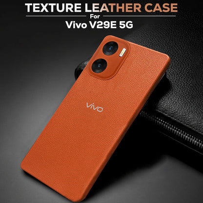 Vivo V29e 5G Solid Color Leather Texture Matte Phone Back Case