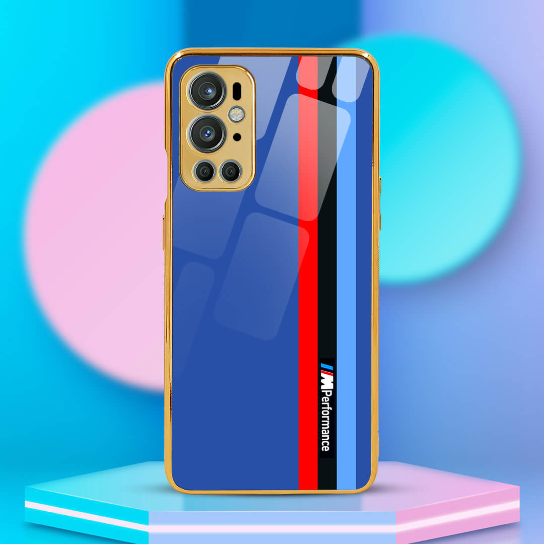 Tempered Shop- OnePlus 9 Pro Blue Flawless Pattern Glass Protective Case/Cover