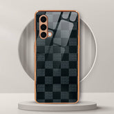 Tempered Shop Oneplus Nord CE 5G Royal Check Pattern Shielding Glass Case/Cover
