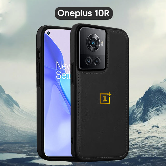 OnePlus Series Models Luxurious Leather Stitched Protective Back Case