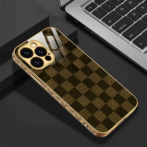 Tempered Shop-iPhone 13/13 pro /13 pro Max Flawless Checkered Glass Protective Case/Cover