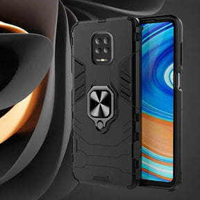 Redmi Note 10 Pro/Note 9 Pro Armour Iron Man Case With Ring Holder