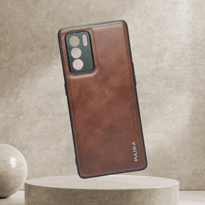 PULOKA GENUINE LEATHER CRAFTED LIMITED EDITION CASE For Oppo Reno 6 5G