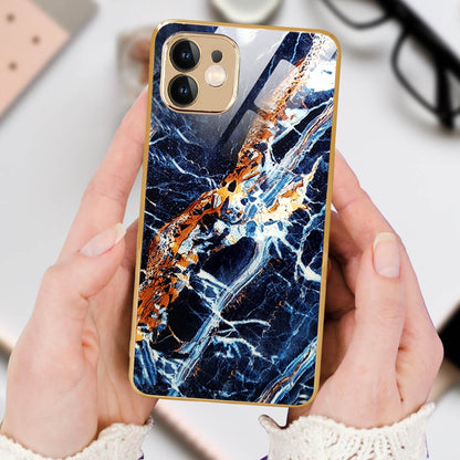 Tempered Shop iPhone-11 Cluster Pattern Protective Glass Back Cover/Case