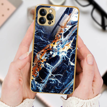 Tempered Shop iPhone-12 pro max Cluster Pattern Protective Glass Back Cover/Case