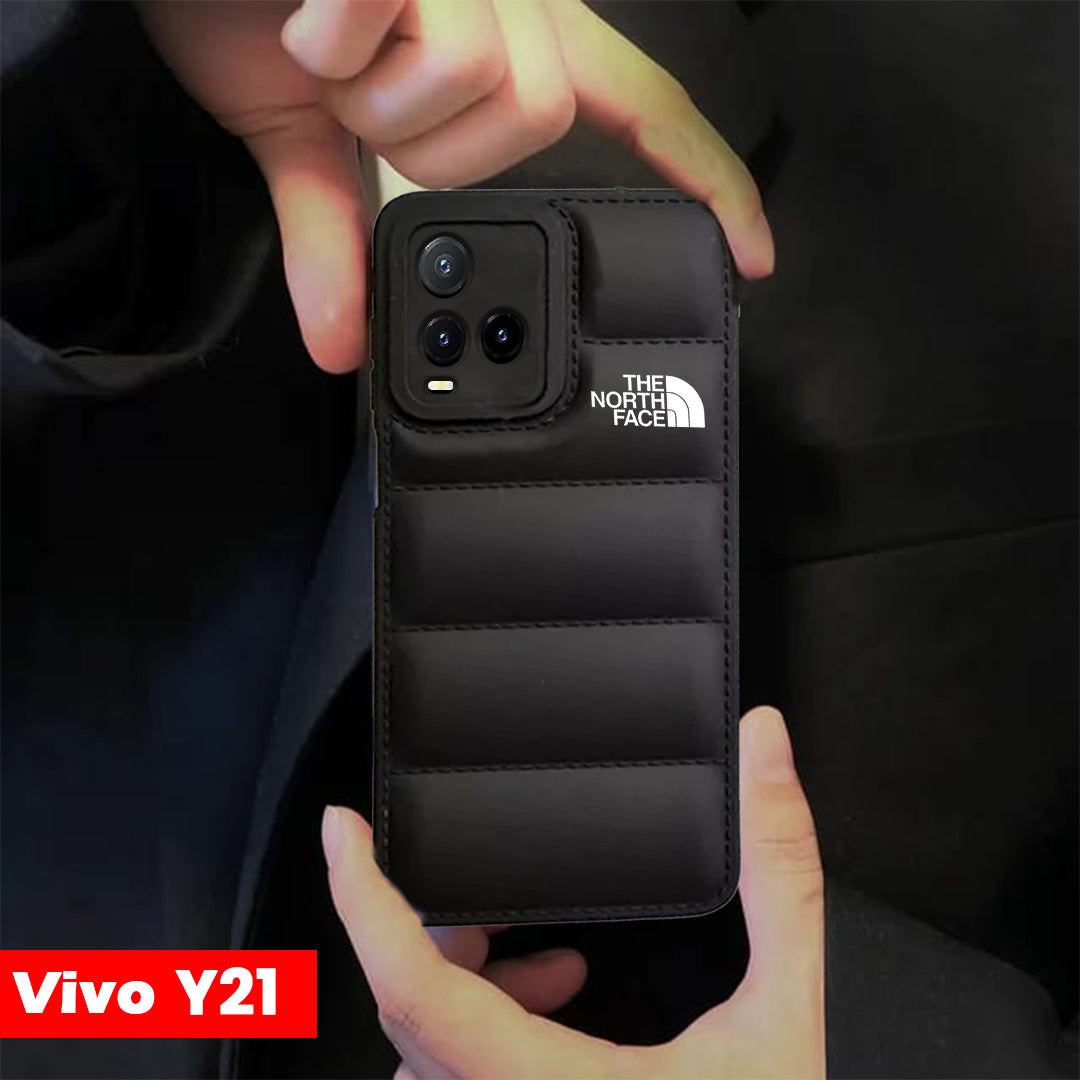 VIVO Y21 The North Face Puffer Edition Black Bumper Back Case