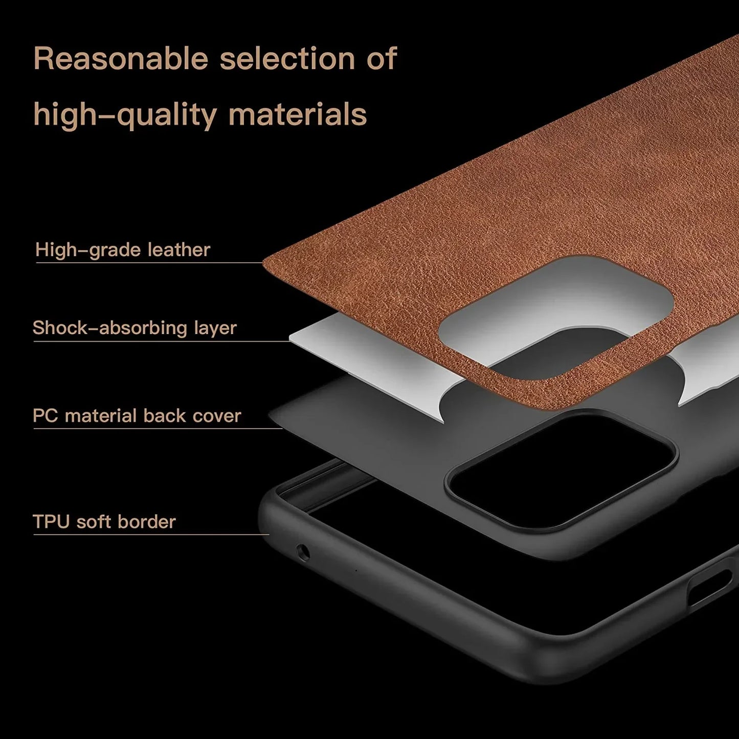 OnePlus 9R 5G VINTAGE PU LEATHER PROTECTIVE BACK CASE-Black