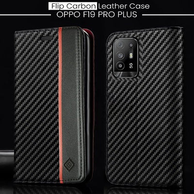 Oppo F19 Pro Plus Retro PU Leather Card Slots Flip Stand Case With Magnetic Closure