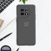 OnePlus 11 5G Liquid Silicone Velvet-Touch Silk Finish Protective Back Case