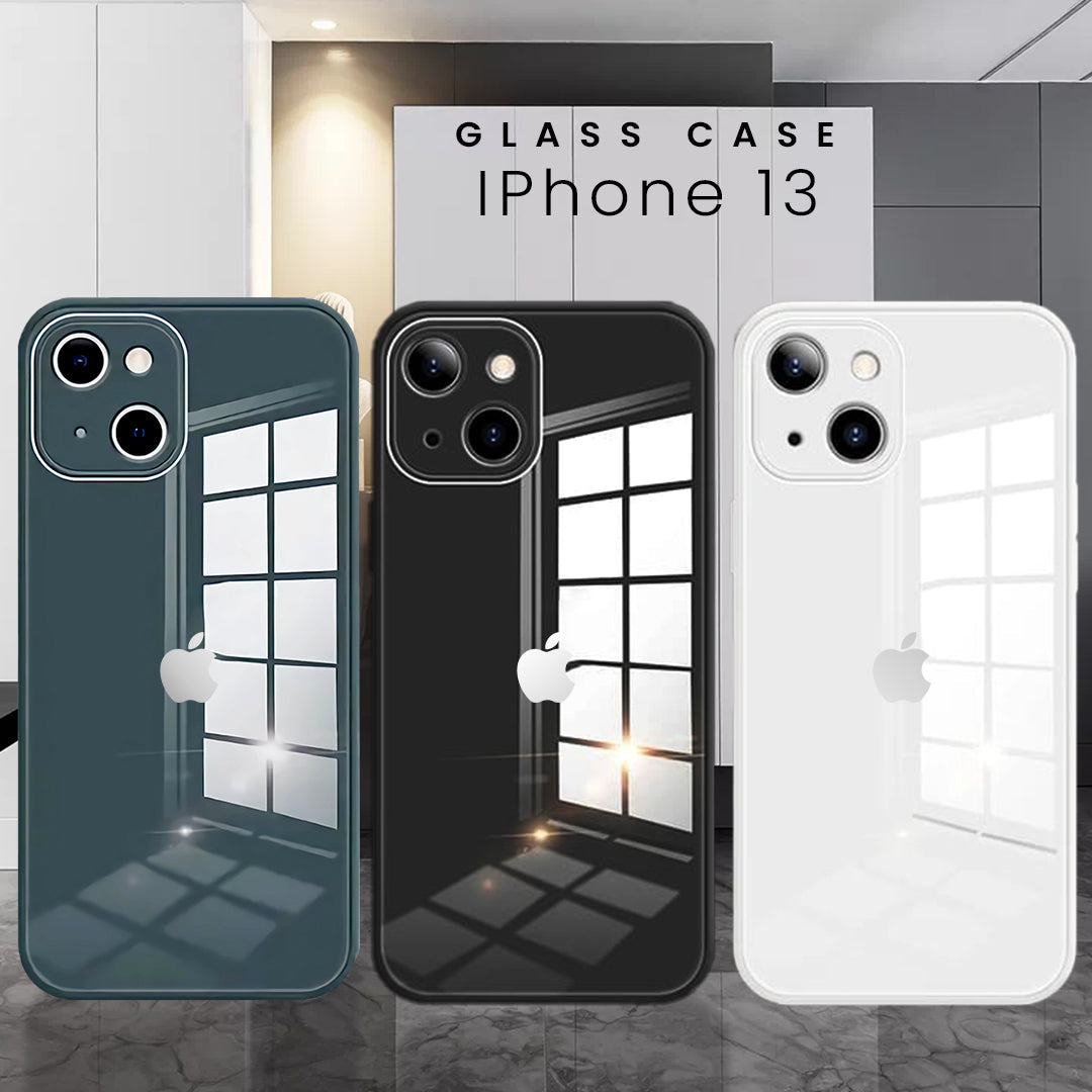iPhone 13 Ultra-Shine Luxurious Glass Case With Camera Protection