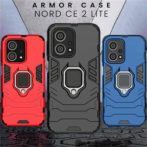 Oneplus Nord CE 2 Lite 5G Armour Iron Man Case With Kickstand