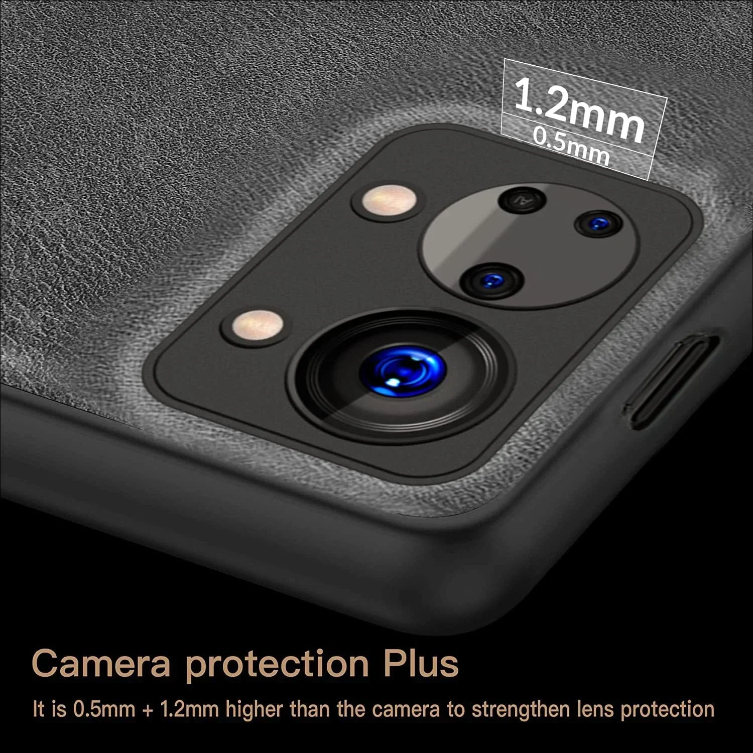 OnePlus Nord 2 5G VINTAGE PU LEATHER PROTECTIVE BACK CASE