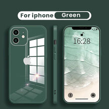 iPhone 12 Ultra-Shine Luxurious Glass Case With Camera Protection