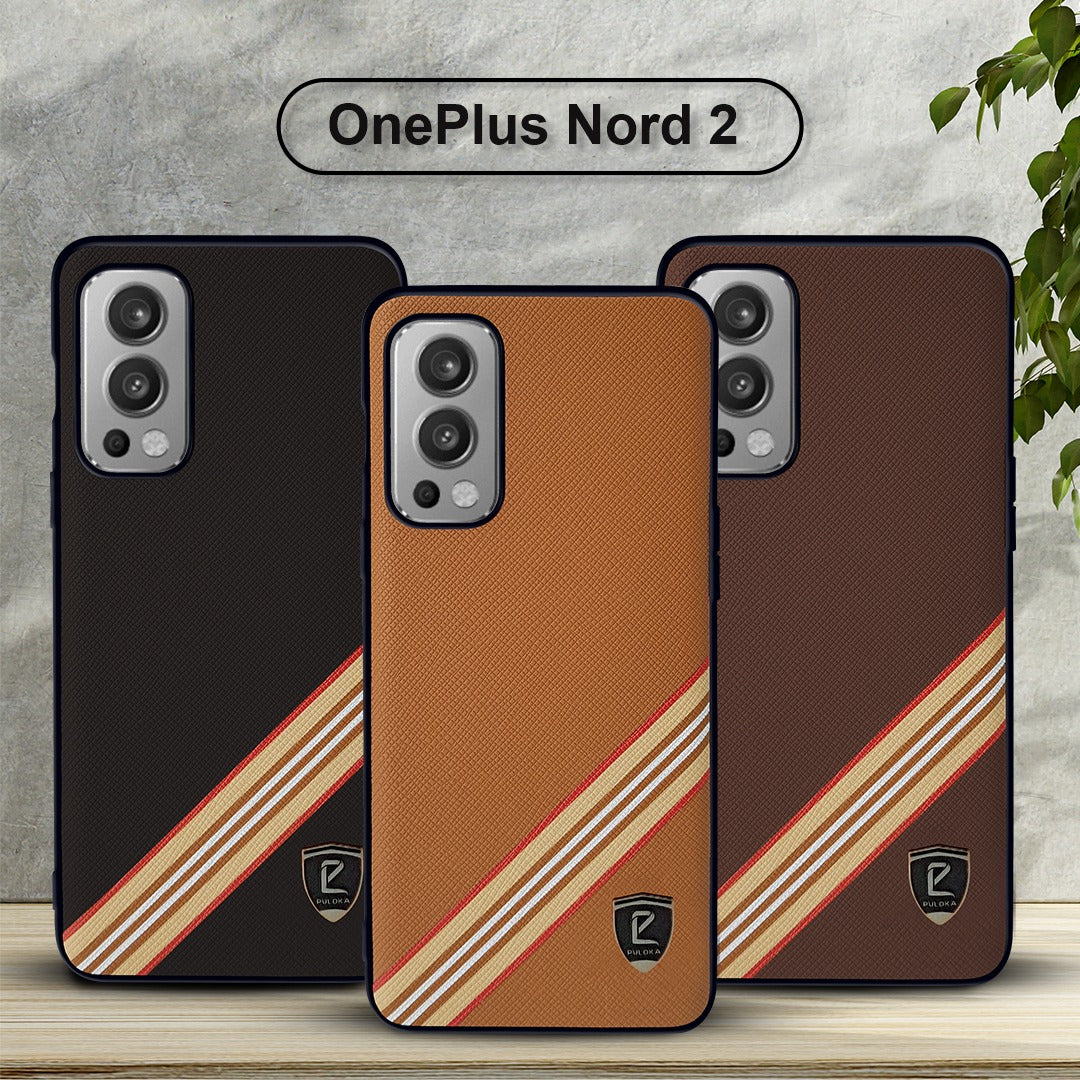 Puloka PU Leather Back Cover For OnePlus Nord 2 5G/ Nord CE 5G
