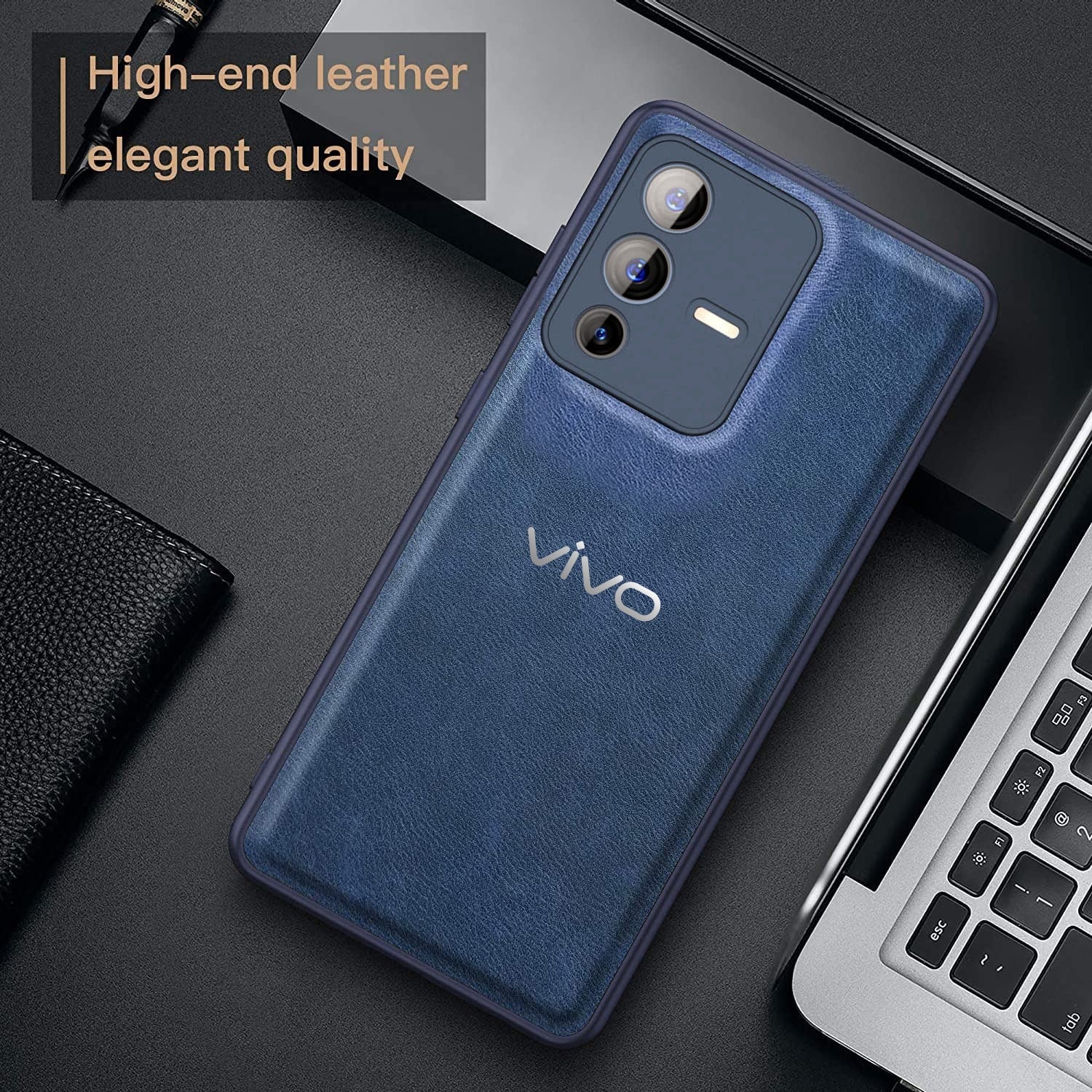 Vivo V23 5G VINTAGE PU LEATHER PROTECTIVE BACK CASE