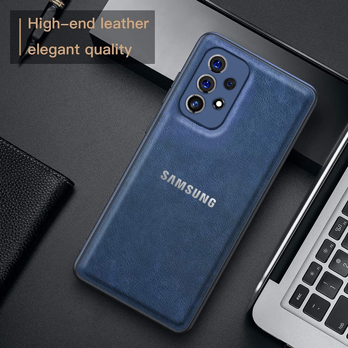 Galaxy A32  VINTAGE PU LEATHER PROTECTIVE BACK CASE