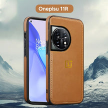 OnePlus 11R Luxurious Leather Stitched Protective Back Case