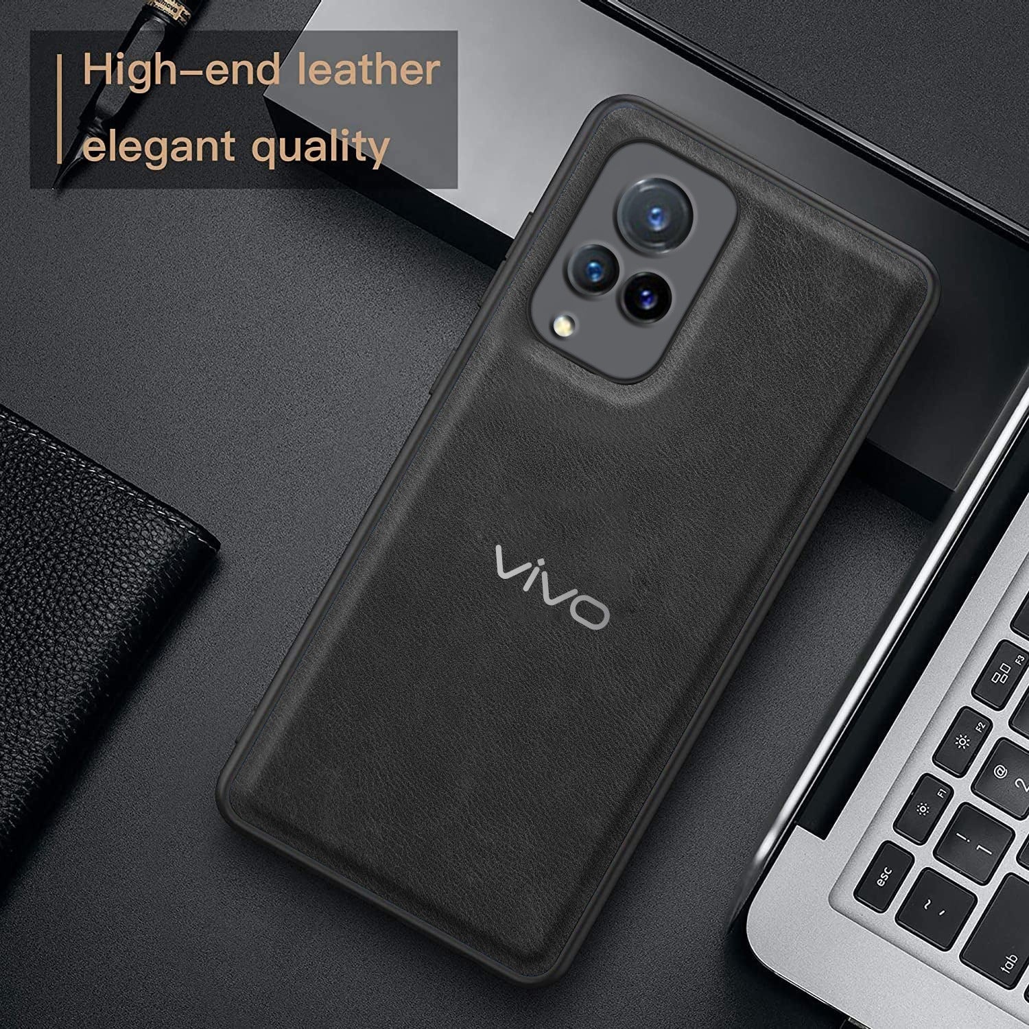 Vivo V21 5G VINTAGE PU LEATHER PROTECTIVE BACK CASE