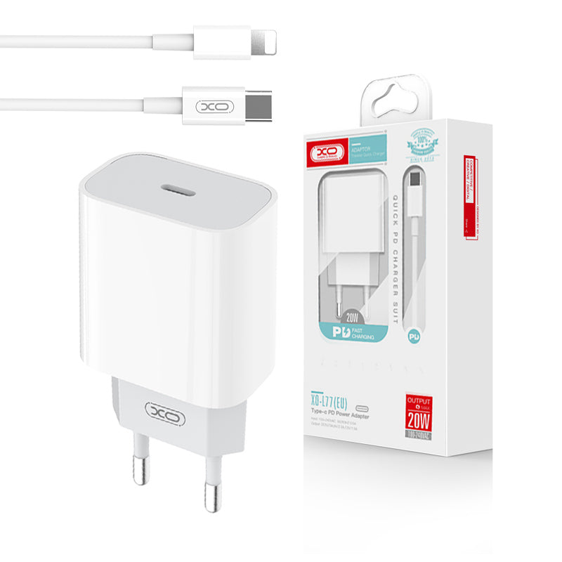 XO charger 20W Type-C + cable Type-C