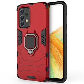 Galaxy A23 Black Panther Metal Bracket Shockproof Protective Back Case