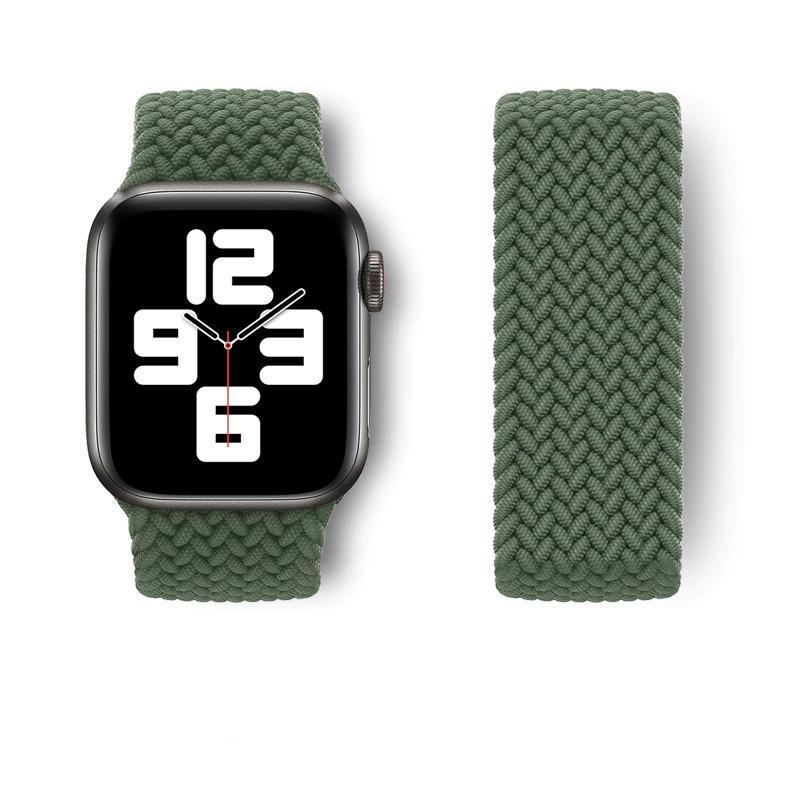 Braided Solo Loop Band For Apple iWatch Strap-Green