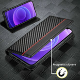 Galaxy M32 5G Retro PU Leather Card Slots Flip Stand Case With Magnetic Closure