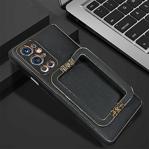 Swag-ONEPLUS 9 Pro LUXE DESIGN PU LEATHER BACK CASE WITH BACK STAND