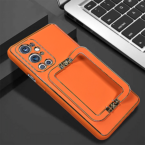 Swag-ONEPLUS 9 Pro LUXE DESIGN PU LEATHER BACK CASE WITH BACK STAND