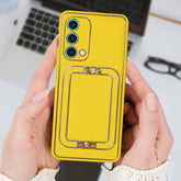 OnePlus Nord CE 5G Luxe Design PU Leather Back Case With Back Stand(Yellow)